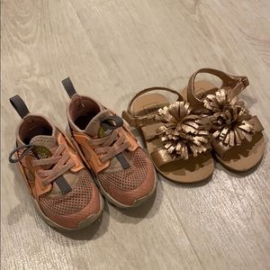 Nike sneakers, Gap sandals, both size 6